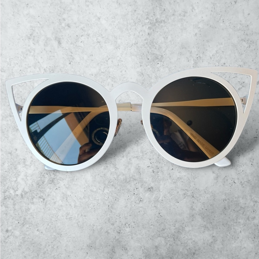 Stylized Sunglasses White, Nip - image 5